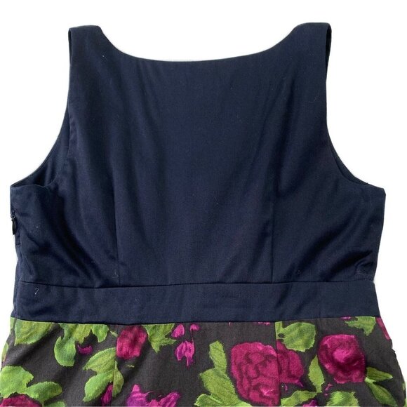 Anthropologie Moulinette Soeurs Dinner for Two Dress size 4 Lined Black Floral - Picture 4 of 11